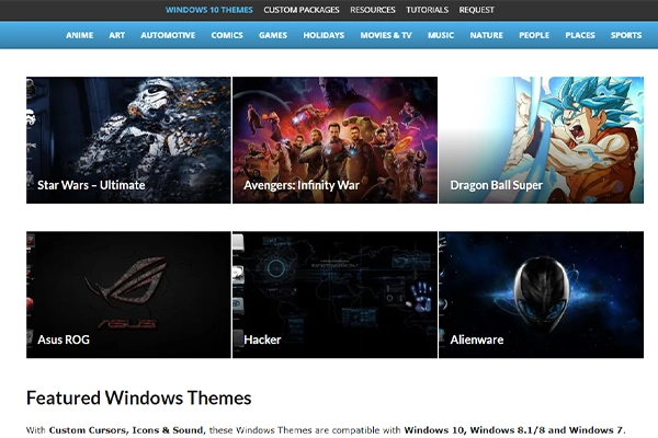 Themeraider là trangweb tải theme win 10 đẹp Themeraider là trangweb tải theme win 10 đẹp