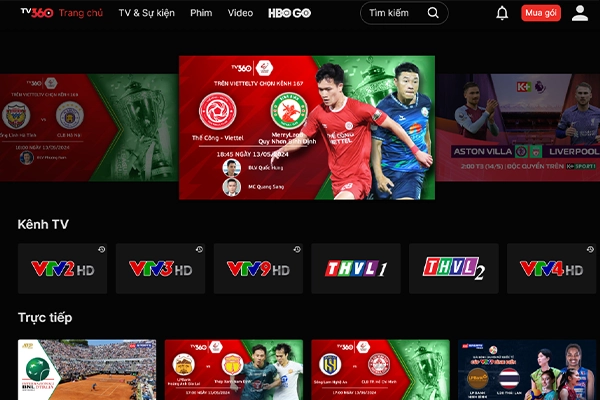 TV360 - Ứng dụng xem bóng đá trực tuyến 