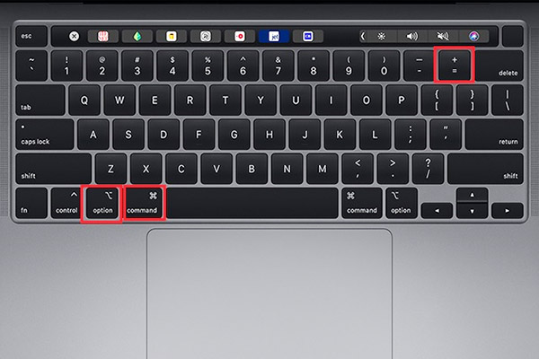Cách phóng to, cách thu nhỏ màn hình MacBook