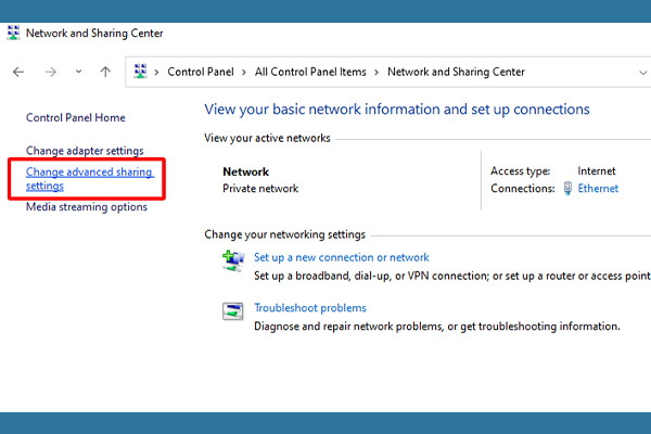 Bước 5 Kết nối mạng Lan đối với hệ điều hành Windows 11