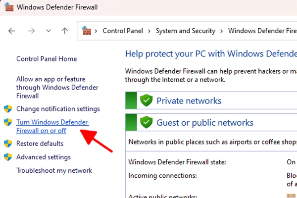 Tắt tường lửa win 11 Tắt tường lửa win 11