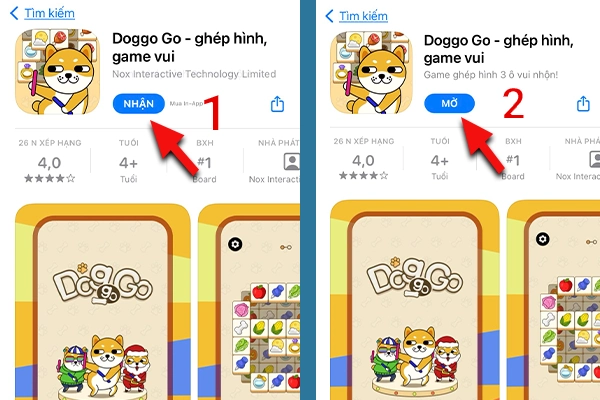 Cách tải game Doggo go trên điện thoại IOS