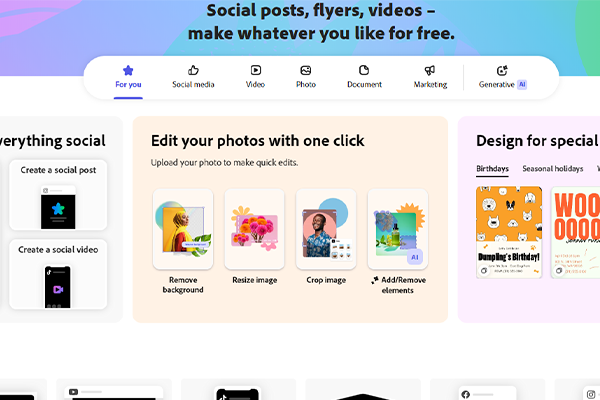 Adobe Express - Ứng dụng chỉnh sửa video tiện lợi