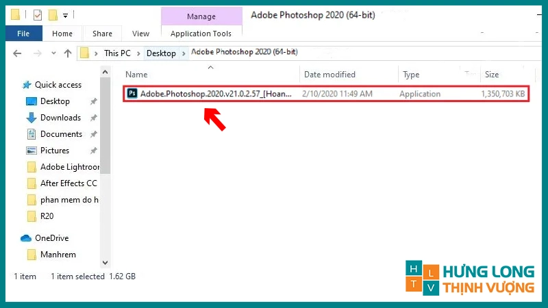 Bước 1: Giải nén thư mục đã tải về