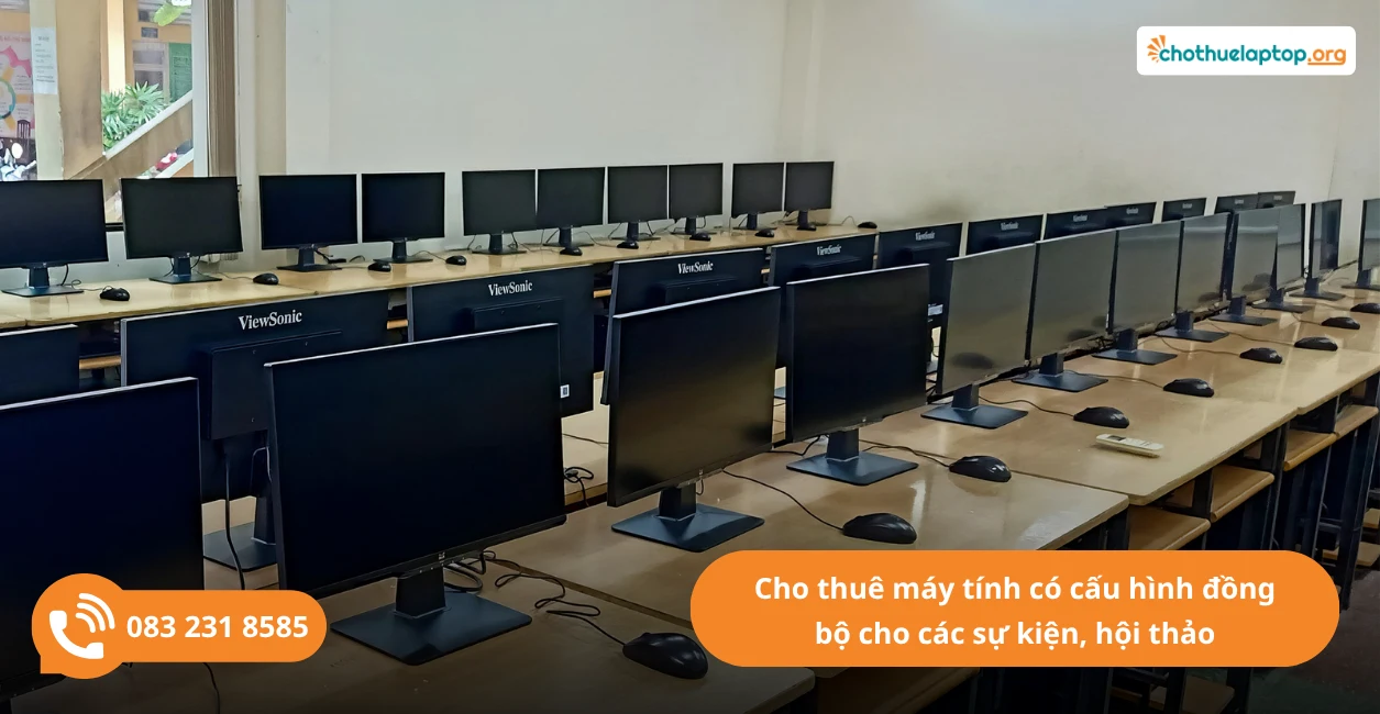 Cho thuê máy tính tổ chức sự kiện
