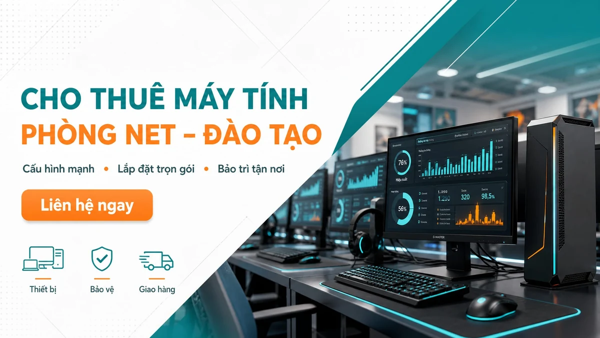Cho thuê máy tính cho phòng net, đào tạo tại TP.HCM